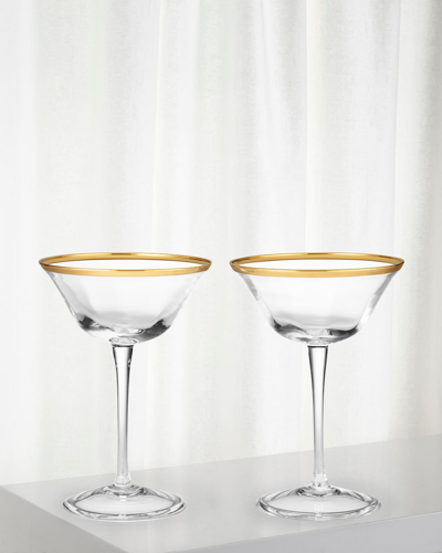 Aerin Sophia Clear Coupe Glasses