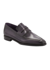 Berluti Men's Andy Leather Penny Loafers In Nero Grigio