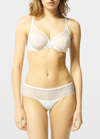 Simone Perele Reflet Mid-rise Boyshorts In White