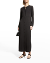 Capsule 121 The Home Duster Button-down Maxi Dress In Black