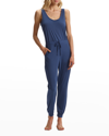 Commando Butter Tank Lounge Jumpsuit In Bright Navy