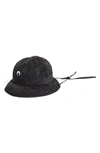 MARINE SERRE MOON LOGO EMBROIDERED MOIRÉ BELL HAT