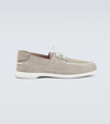 CHRISTIAN LOUBOUTIN GEROMOC SUEDE BOAT SHOES