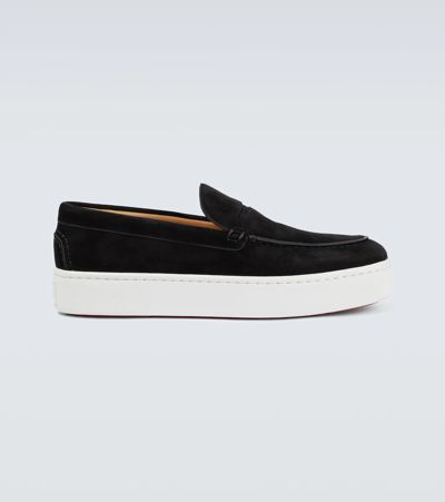 Christian Louboutin Paqueboat Leather Trainers In Nocolor