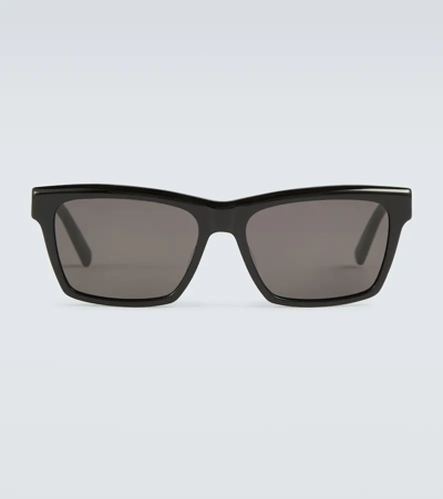 Saint Laurent Acetate Sunglasses In Black-black-black