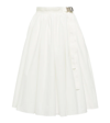 MONCLER PLEATED MIDI SKIRT