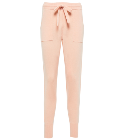 Eres Astucieux Wool And Cashmere Sweatpants In Pink