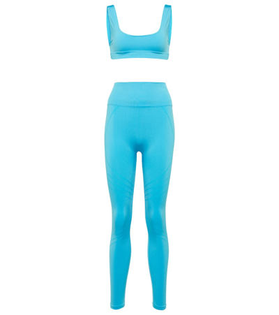 Prism Sports Bra And Leggings Set In Turquoise