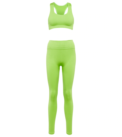 Prism Sports Bra And Leggings Set In Green