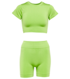 PRISM MINDFUL CROP TOP AND COMPOSED SHORTS SET