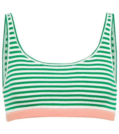 THE UPSIDE TROPEZ RORY COTTON-BLEND SPORTS BRA