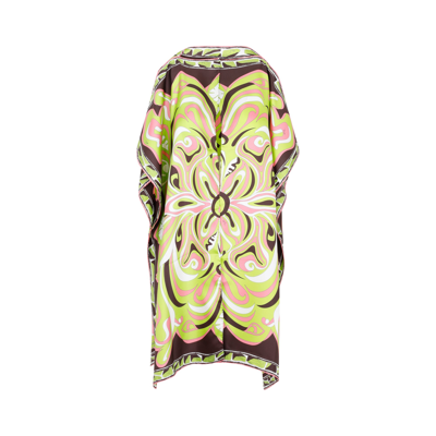 Emilio Pucci Kaftan - Silk Twill In P  Verde