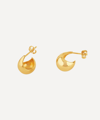 Dinny Hall Gold Plated Vermeil Silver Small Scoop Hoop Earrings In Gold