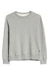 Billy Reid Regular Fit Waffle Crewneck Pullover In Grey