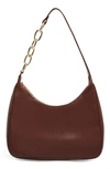 House Of Want Newbie Vegan Leather Shoulder Bag In Dark Brown