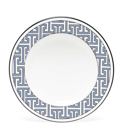 O.w.london Maze Tea Plate (16.5cm) In Blue