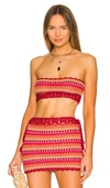 Lovers & Friends Over The Rainbow Crop In Red