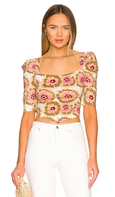 Free People Give Me More Crop Top In Ivory Combo