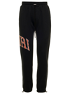 AMIRI AMIRI MAN'S BLACK COTTON JOGGERS WITH BANDANA LOGO DETAIL