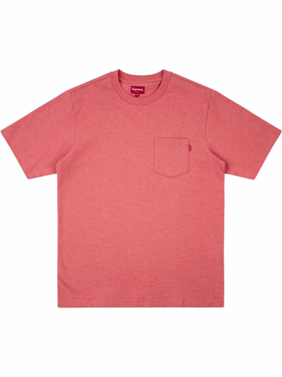 Supreme Chest-pocket T-shirt In Red