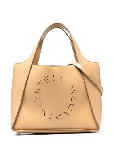 Stella Mccartney Stella Tote Bag With Logo In Brown