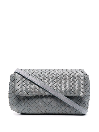 Officine Creative Woven Clutch Bag In Blue