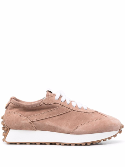 Doucal's Logo-patch Detail Sneakers In Rosa