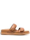 DOUCAL'S SIDE TOUCH-STRAP SANDALS
