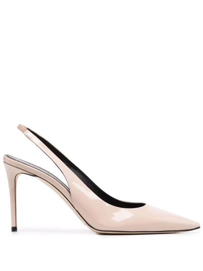 Scarosso X Brian Atwood Sutton Slingback Pumps In Neutrals