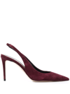 Scarosso X Brian Atwood Sutton Slingback Pumps In Purple