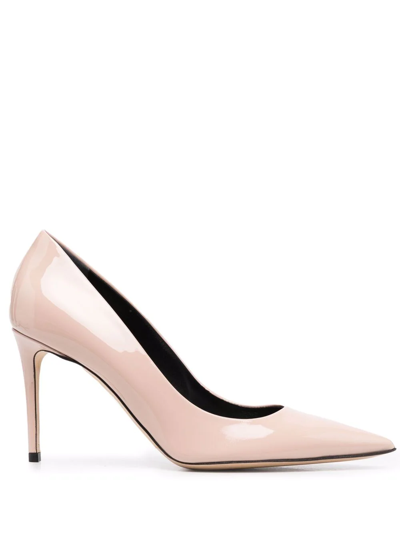 Scarosso X Brian Atwood Gigi Patent Leather Pumps In Pink