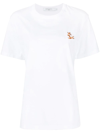Maison Kitsuné White Chillax Fox Patch Classic T-shirt