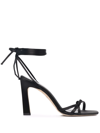 Dee Ocleppo Lace-up Leather Sandals In Black