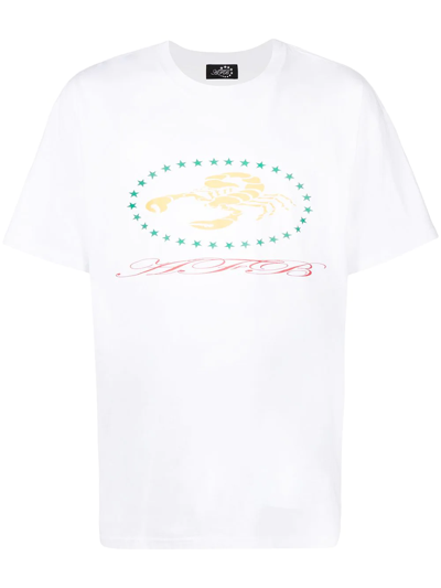 Afb Scorpion-print T-shirt In White
