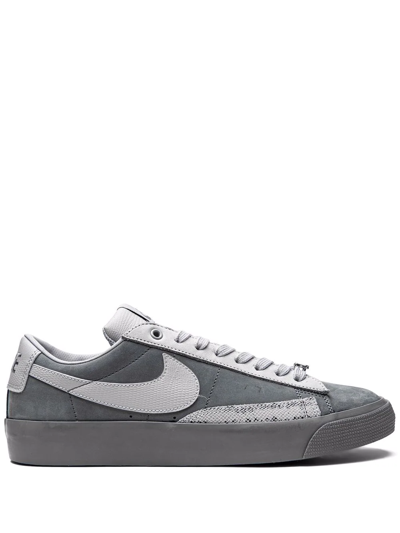 Nike X Fpar Sb Blazer Low Sneakers In Grey