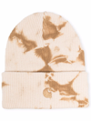 Carhartt Vista Tie Dye Cotton Beanie Hat In Nude