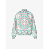 Daily Paper Moke Graphic-print Woven Jacket In Green Bandana