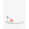 VEJA WOMEN'S V-10 LEATHER LOW-TOP TRAINERS