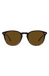 Oliver Peoples Forman La 51mm Polarized Pillow Sunglasses In Brown