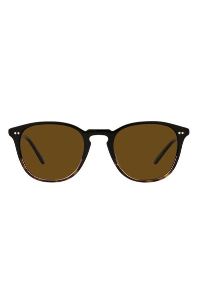 Oliver Peoples Forman La 51mm Polarized Pillow Sunglasses In Brown