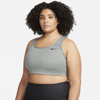 Nike Women's Swoosh Medium-support Non-padded Sports Bra (plus Size) In Grey