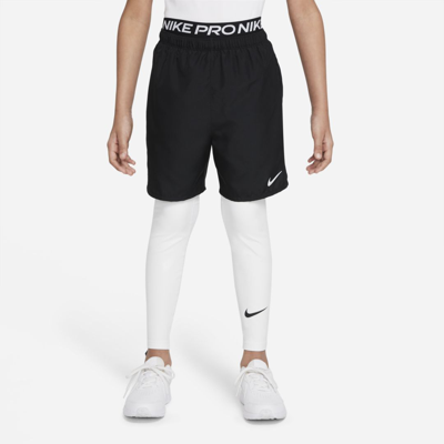 Nike Pro Dri-fit Big Kids' (boys') Tights In White