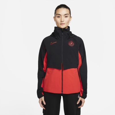 Nike Women's Portland Thorns Fc Awf Soccer Jacket In Black