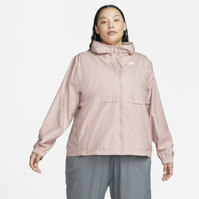 Nike Sportswear Essential Repel Women's Woven Jacket In Pink