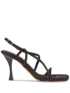 Proenza Schouler Strappy Stiletto Slingback Sandals In Black