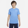 Nike Sportswear Big Kids' T-shirt In University Blue