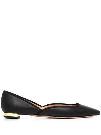 Aquazzura Women's Bellezza Ballet Flats In Black