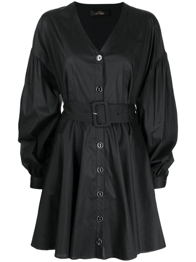 Twinset Belted-waist Dress In Black