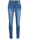 TWINSET FADED-EFFECT JEANS