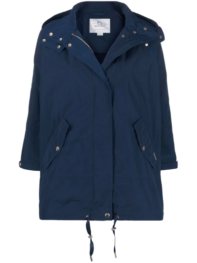 Woolrich City Hooded Windbreaker In Blue